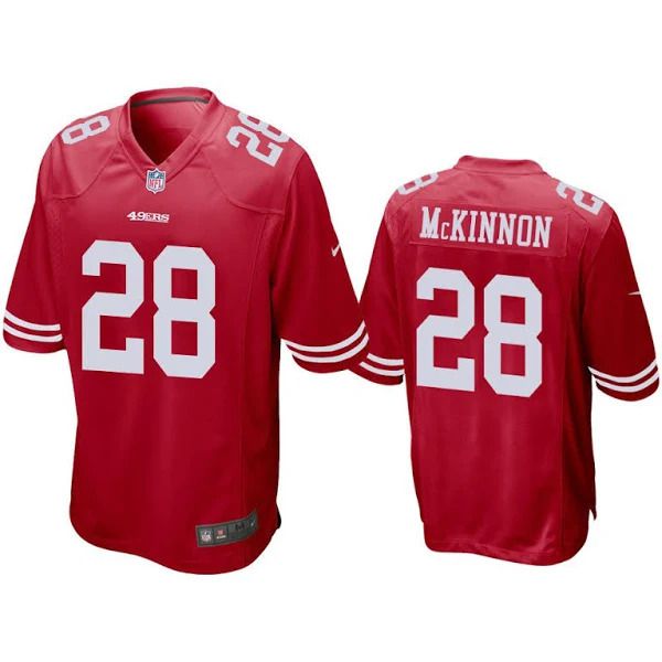 Men San Francisco 49ers #28 Jerick McKinnon Nike Red Game Player NFL Jersey->san francisco 49ers->NFL Jersey